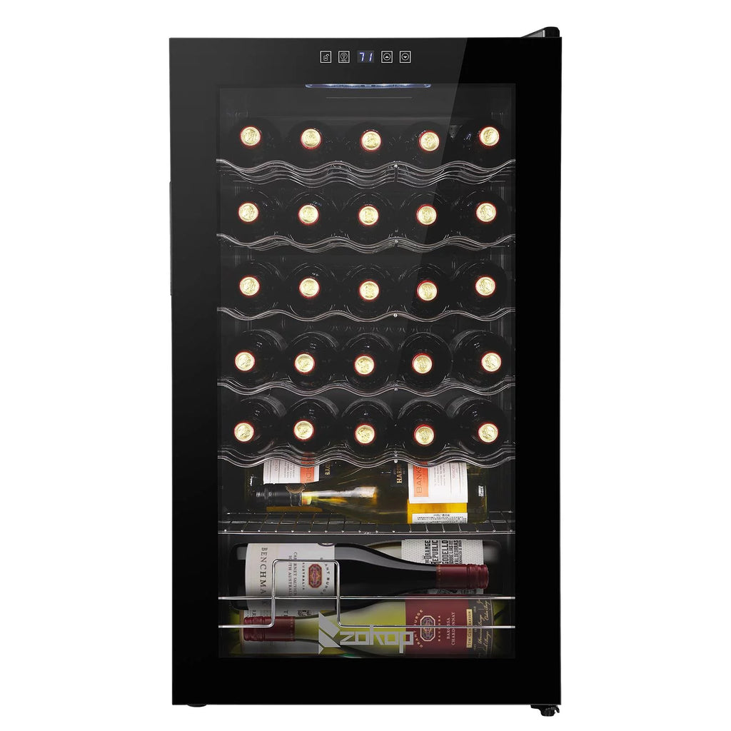 34 Bottle Compressor Wine Fridge, Black P754