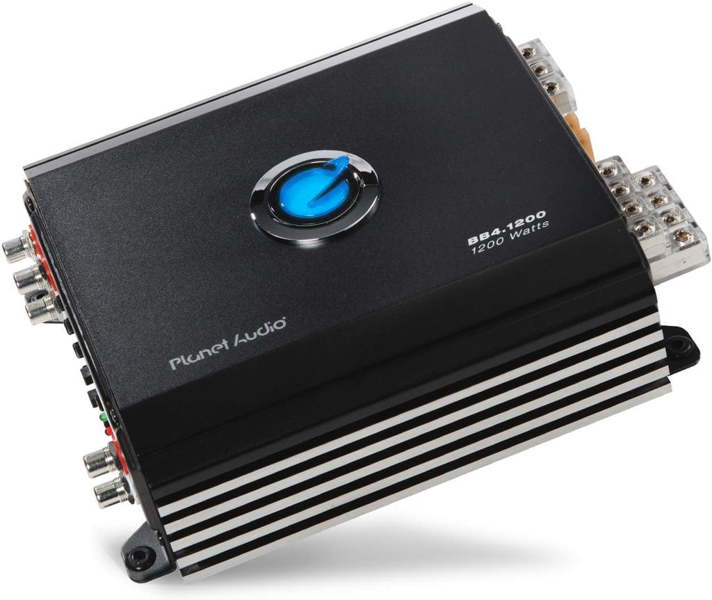 4 Channel Class D Car Amplifier 1200 Watts Bridgeable H5447