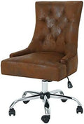 Brown Microfiber Office Desk Chair L610599