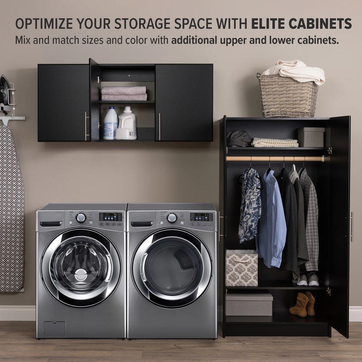 Black 3-Door Wall Cabinet G333159