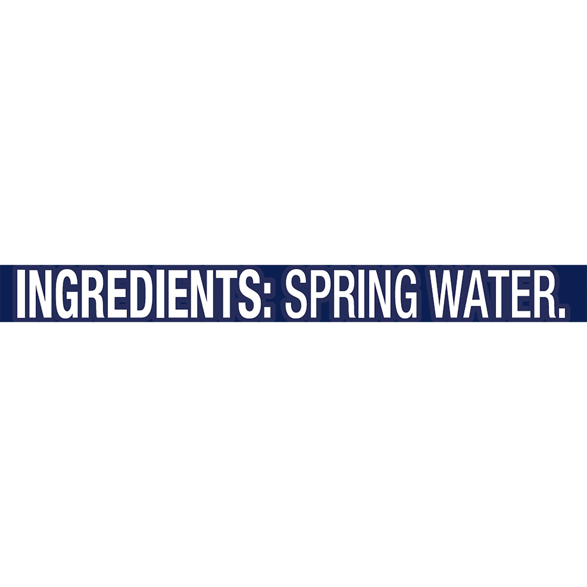 100% Natural Spring Water, 8-ounce Plastic Bottles (Total of 48) A66819