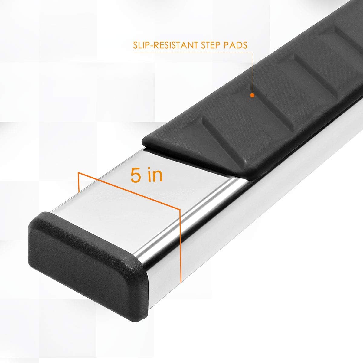 5 Inch Stainless Steel Running Boards Side Steps C929702