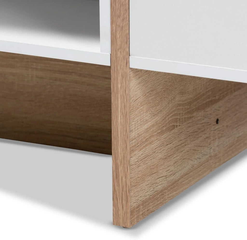 White Oak Finished Wood Coffee Table M445627