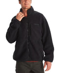 Men's Aros Fleece Jacket Black Size Large P863568