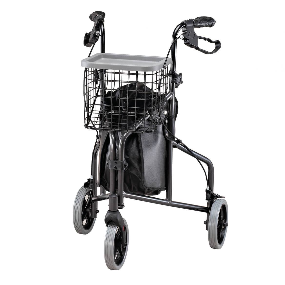 3 Wheel Aluminum Rollator, Black Y967