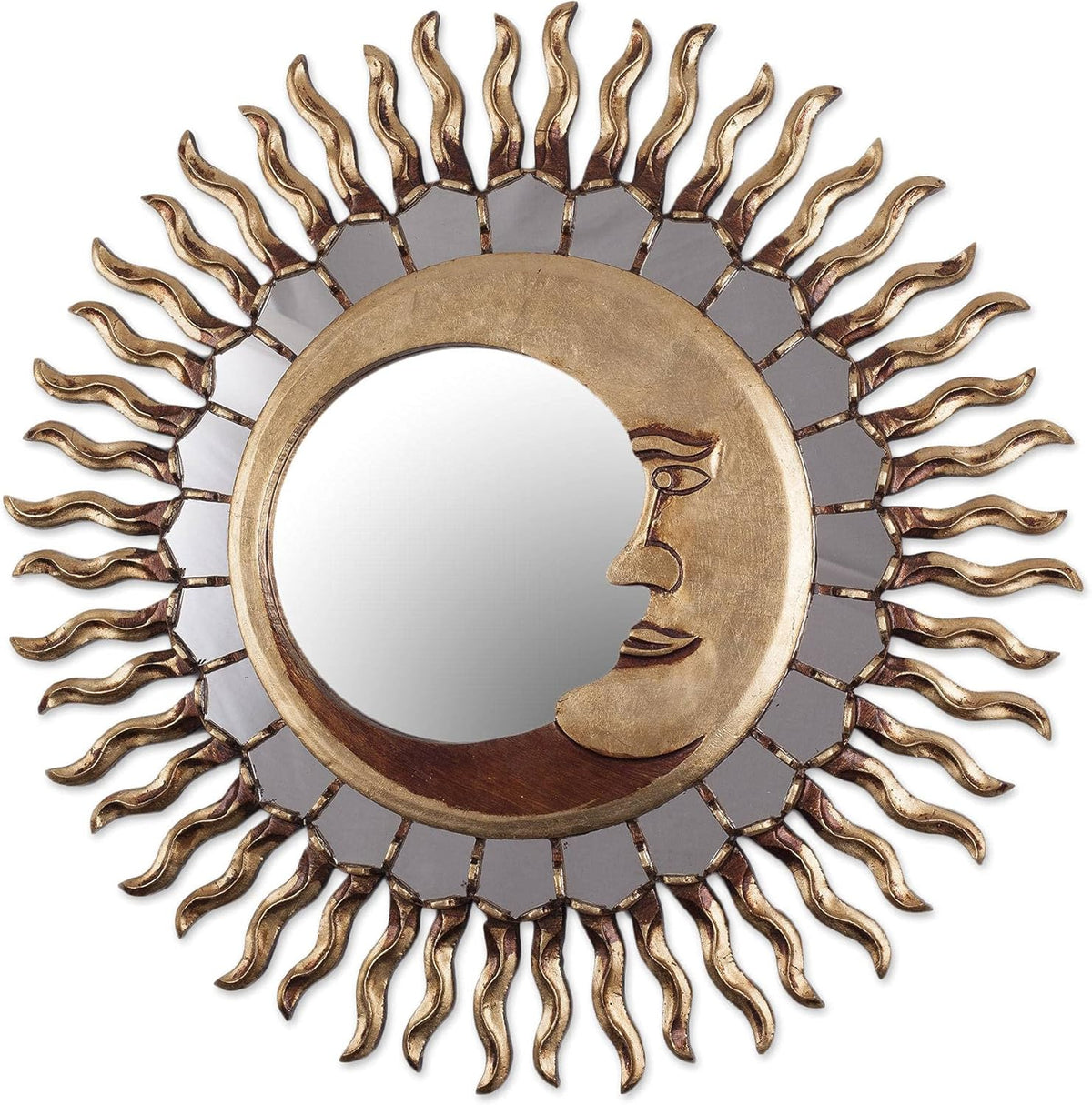 Bronze Leaf Wall Mounted Mirror O9143