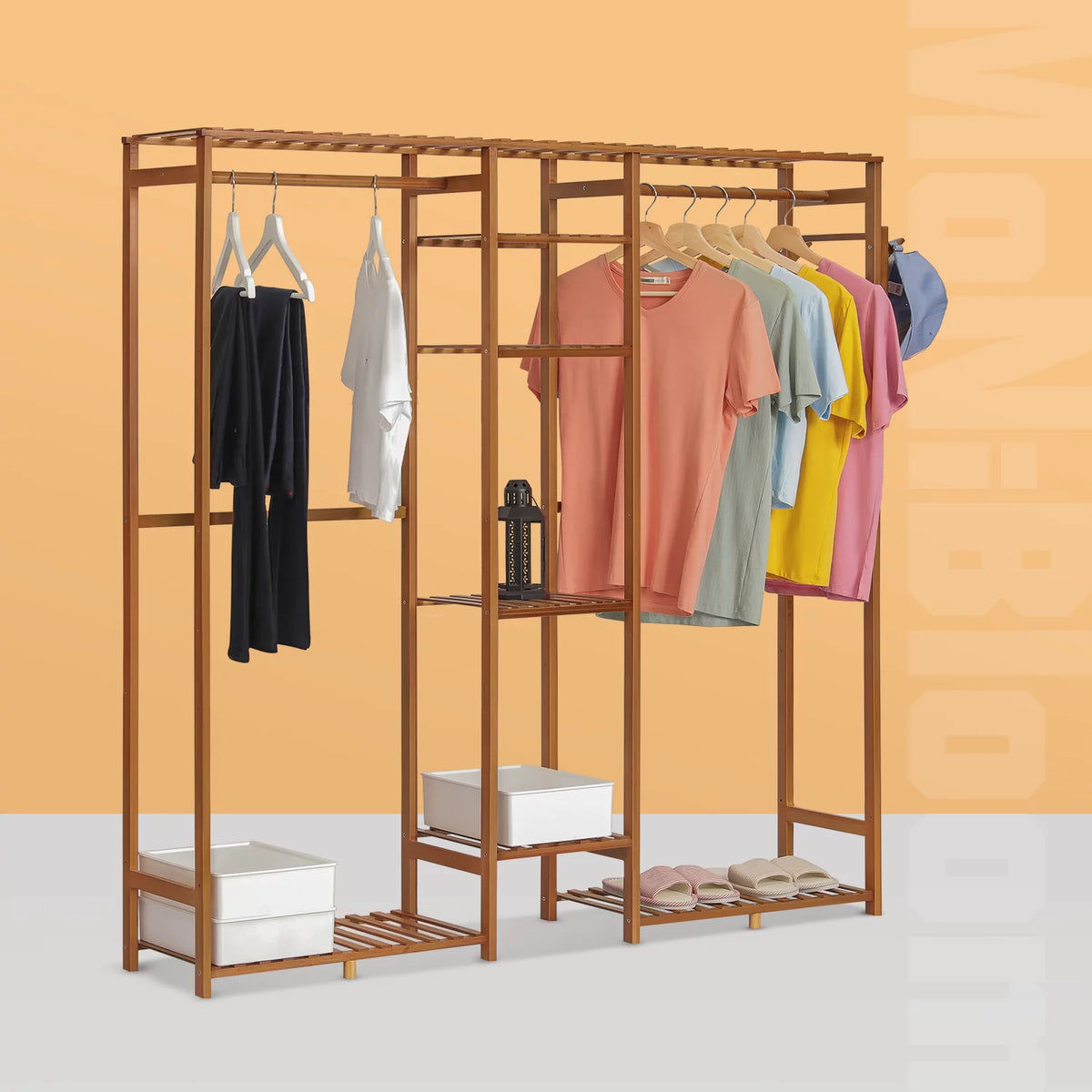 Bamboo 6 Tiers Coat Pants Rack K90821