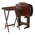 Set of 4 Walnut Folding Snack Table M4590