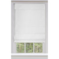 White Cotton Cordless Roman Shade O14566
