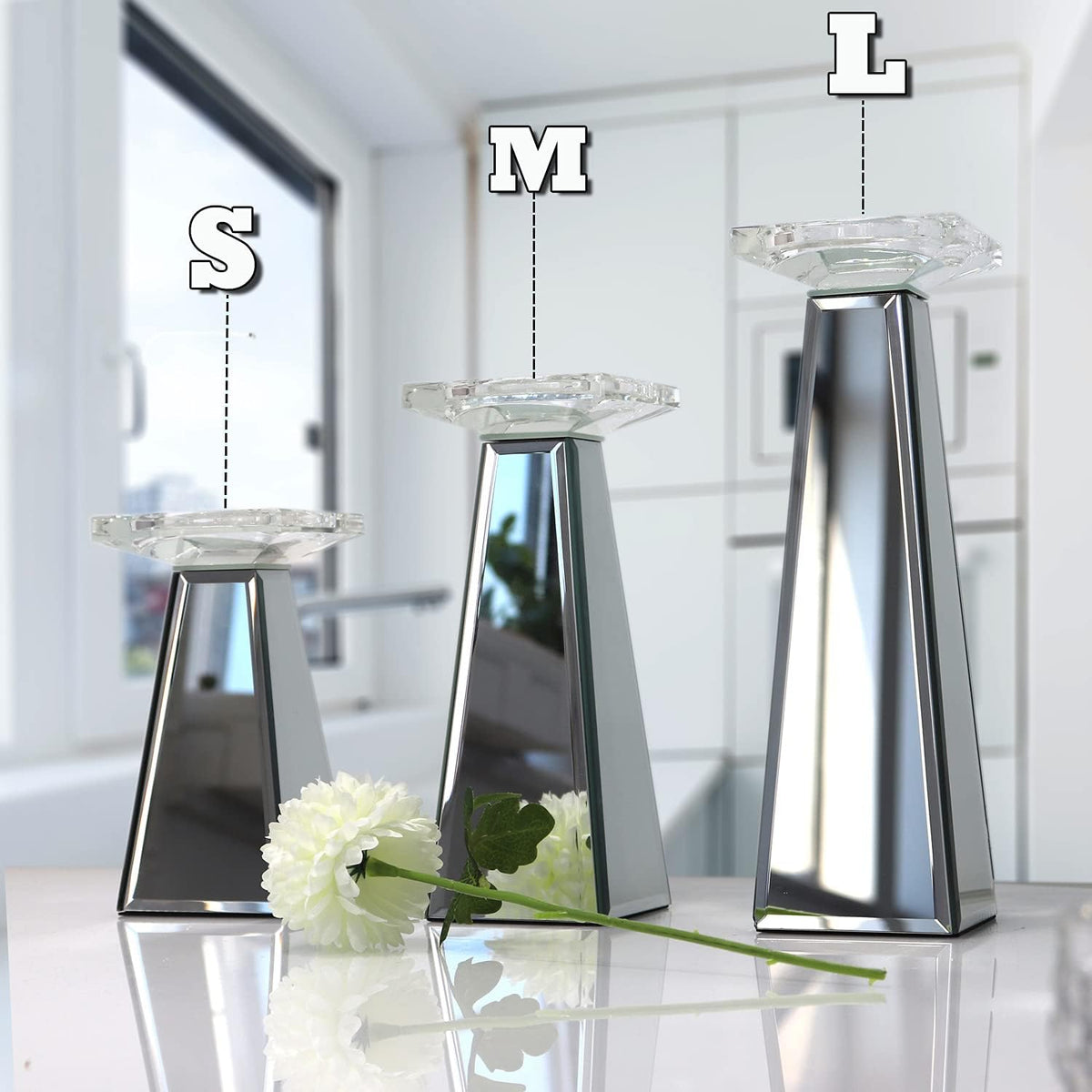 2 Sets Candle Holders 11 INCH D575