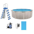 Gray Steel Above Ground Swimming Pool Kit H36154