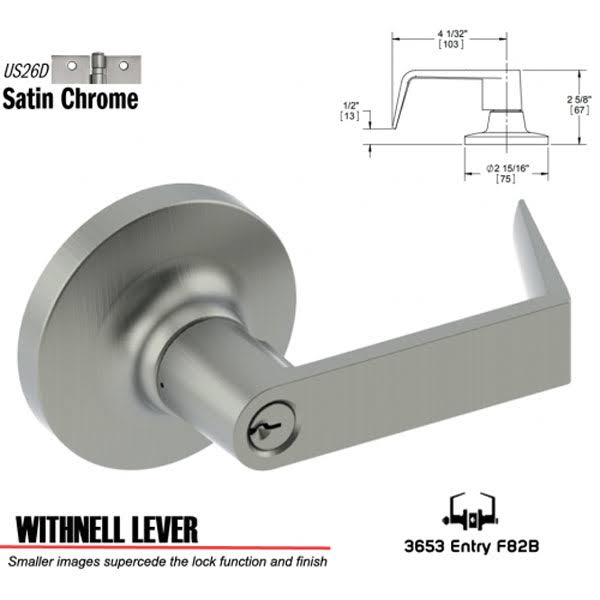 Adj 2-3/8 to 2-3/4 US26D WTN KD M92781