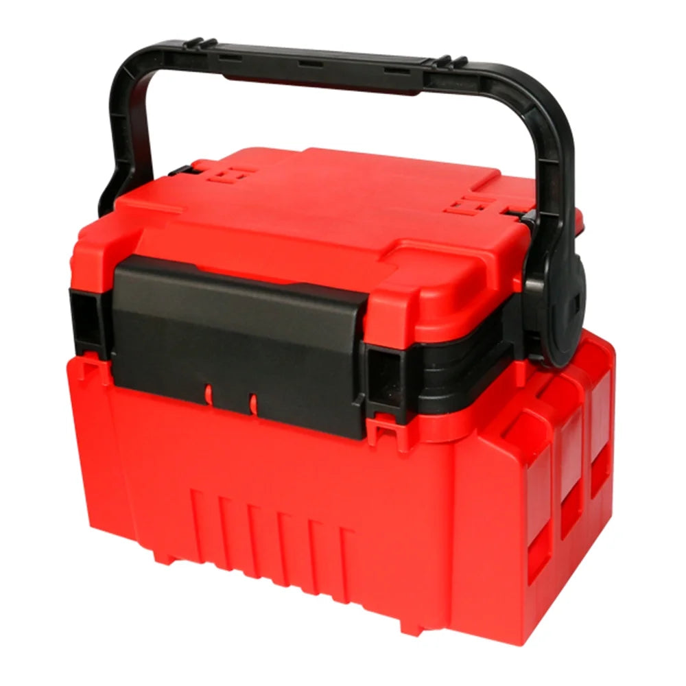 Fishing Box Case with Bottle Holder and Rod Stand Tubes N4518