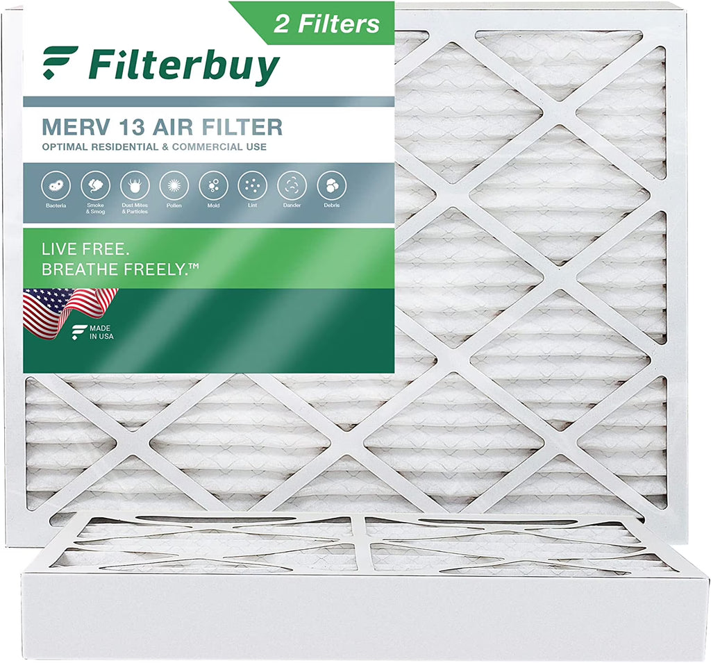 17x20x4 MERV 13 Pleated HVAC Air Filters (2-Pack) U91762