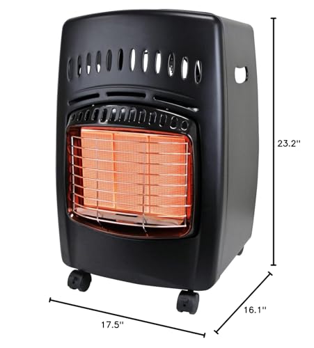 Black 18,000 BTU Cabinet Heater T6326