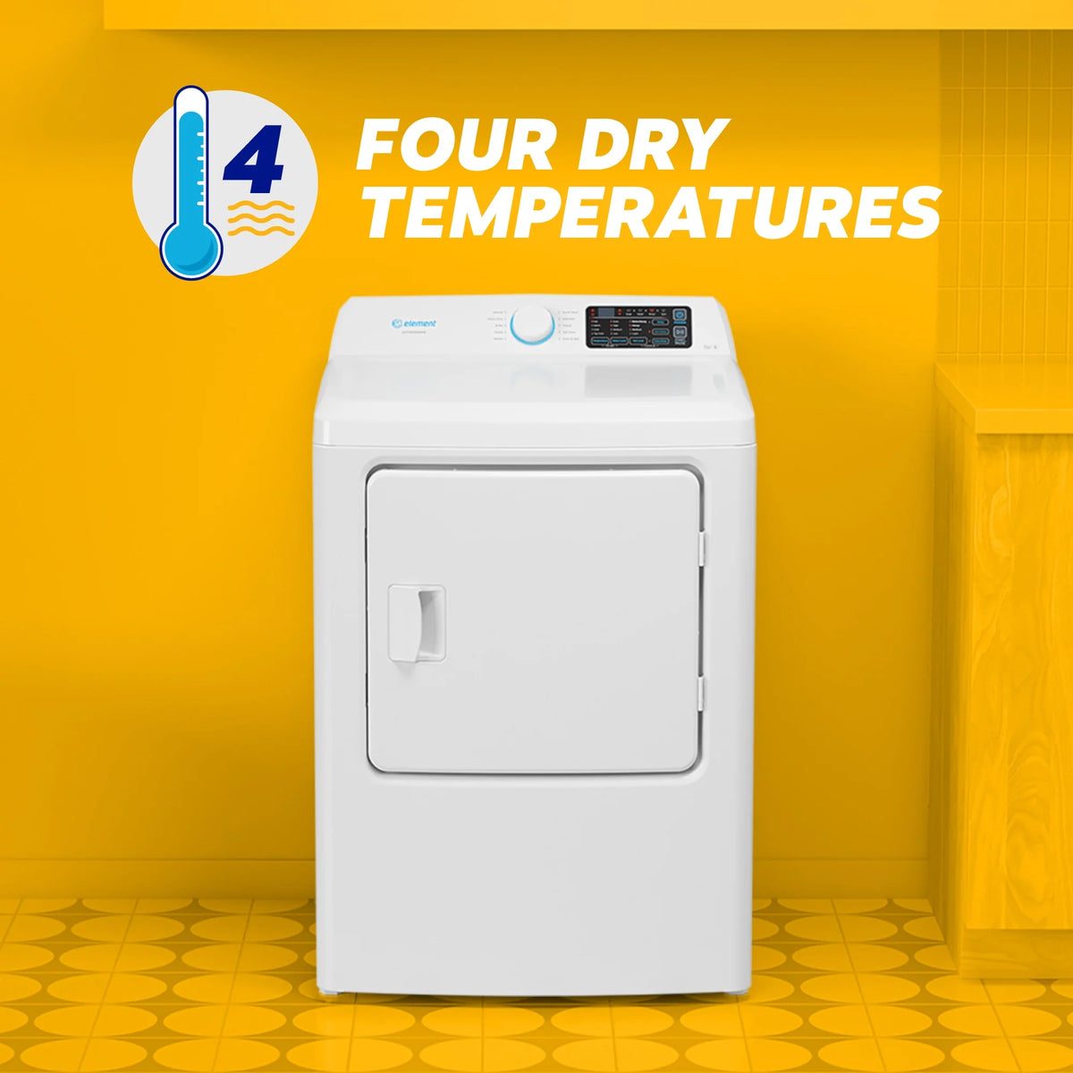6.7 cu. ft. Front Load Gas Dryer in White C639