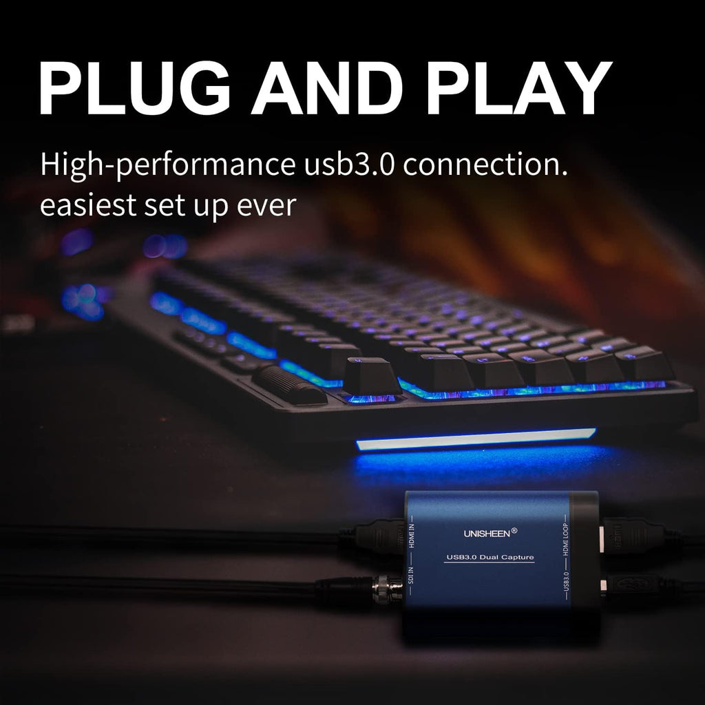 USB 3.0 HDMI SDI Dual Input 1080P Capture Card Q4855