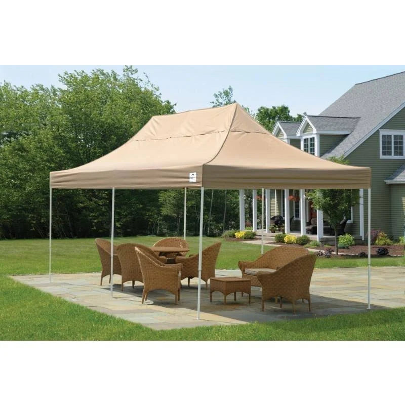 Red 10' x 20' Straight Leg Pop-Up Canopy L2396