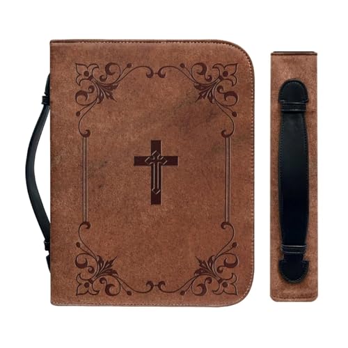 Portable Leather Bible Book Bag with Handle N192937