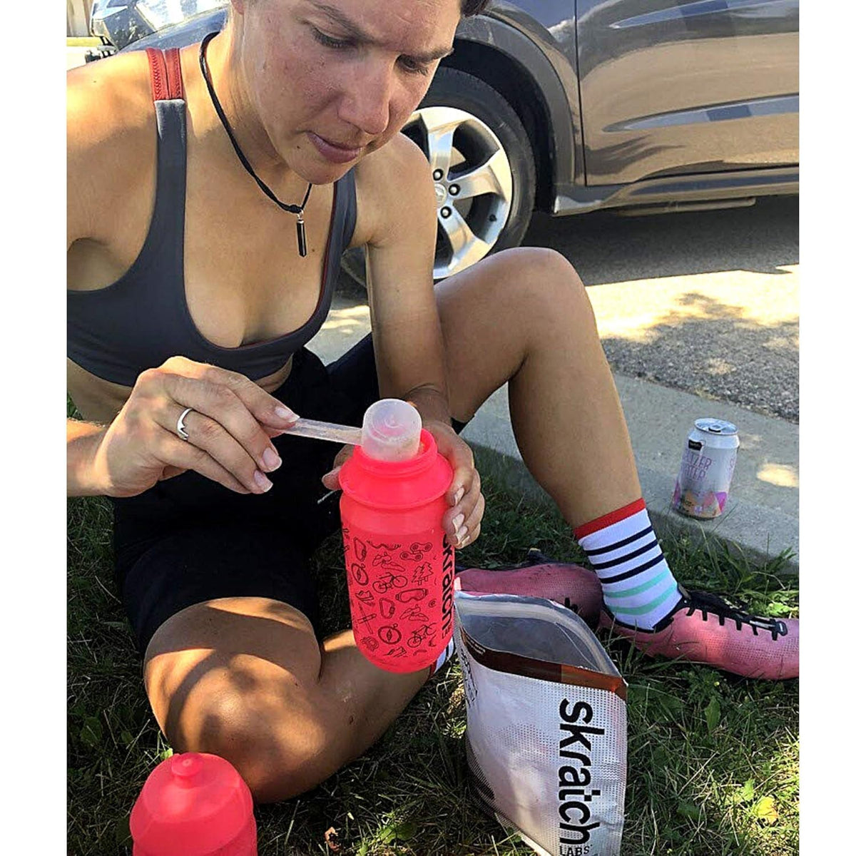 Hydration Powder and Recovery Drink Mix Gift Pack Bundle, Lemon Lime Sports Drink and Chocolate Post Workout Carbohydrate Supplement Pack of 2 R69442