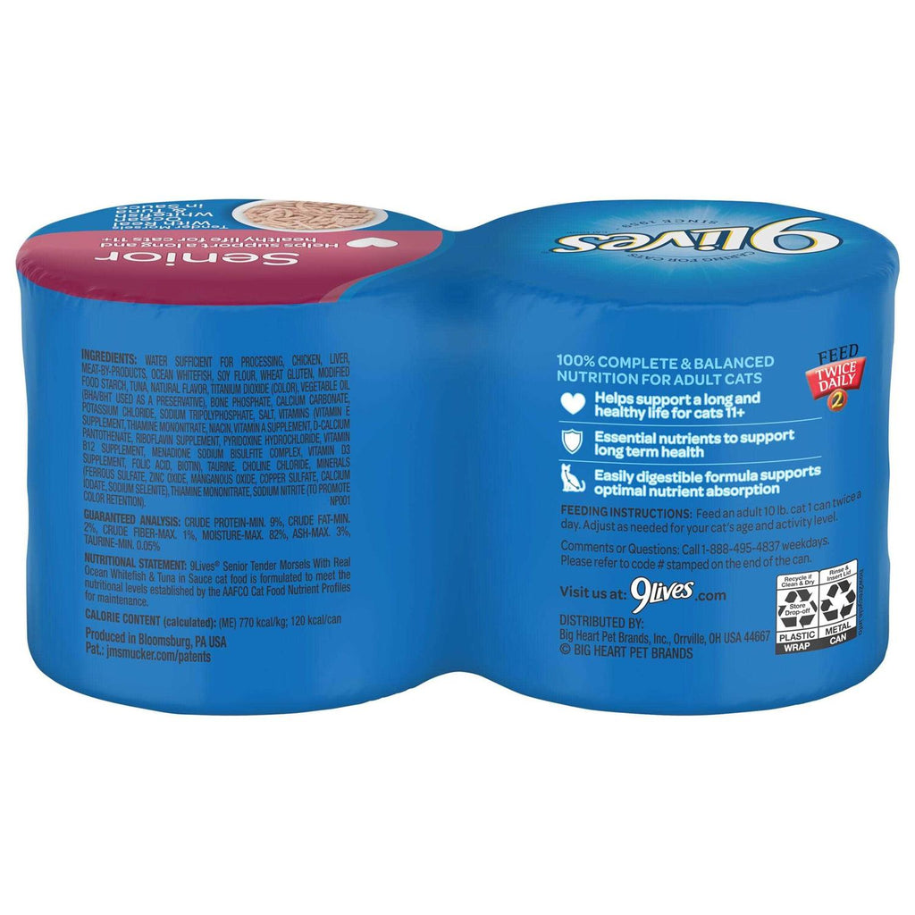 Wet Senior Cat Food with Whitefish & Tuna in Sauce F303713