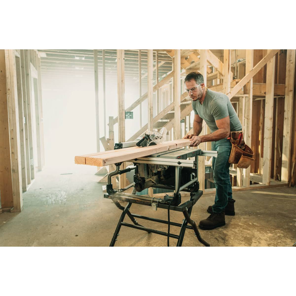 8-1/4x22 Portable Worm Drive Table Saw P19134