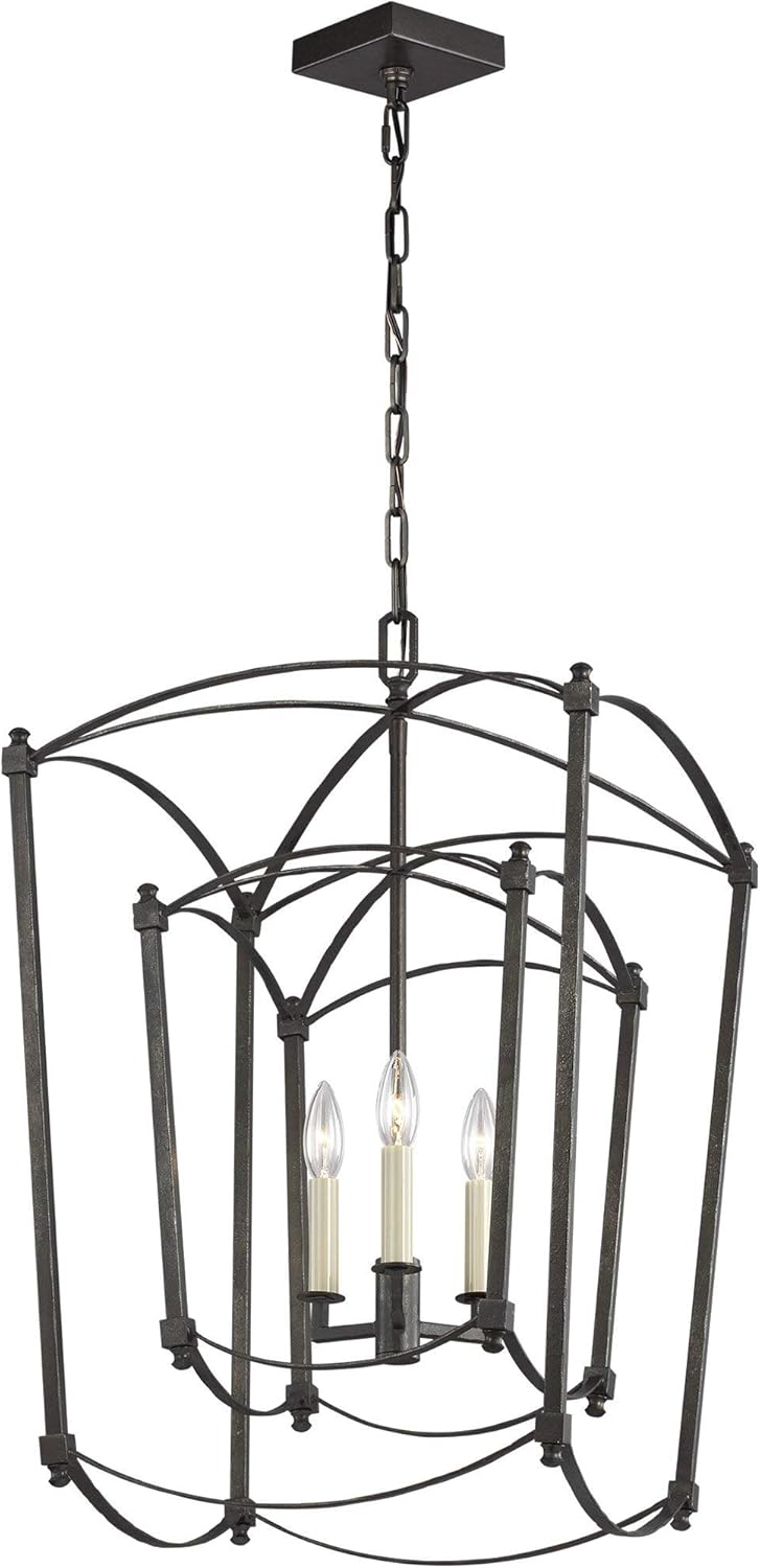 5-Light Antique Guild Linear Chandelier J2809