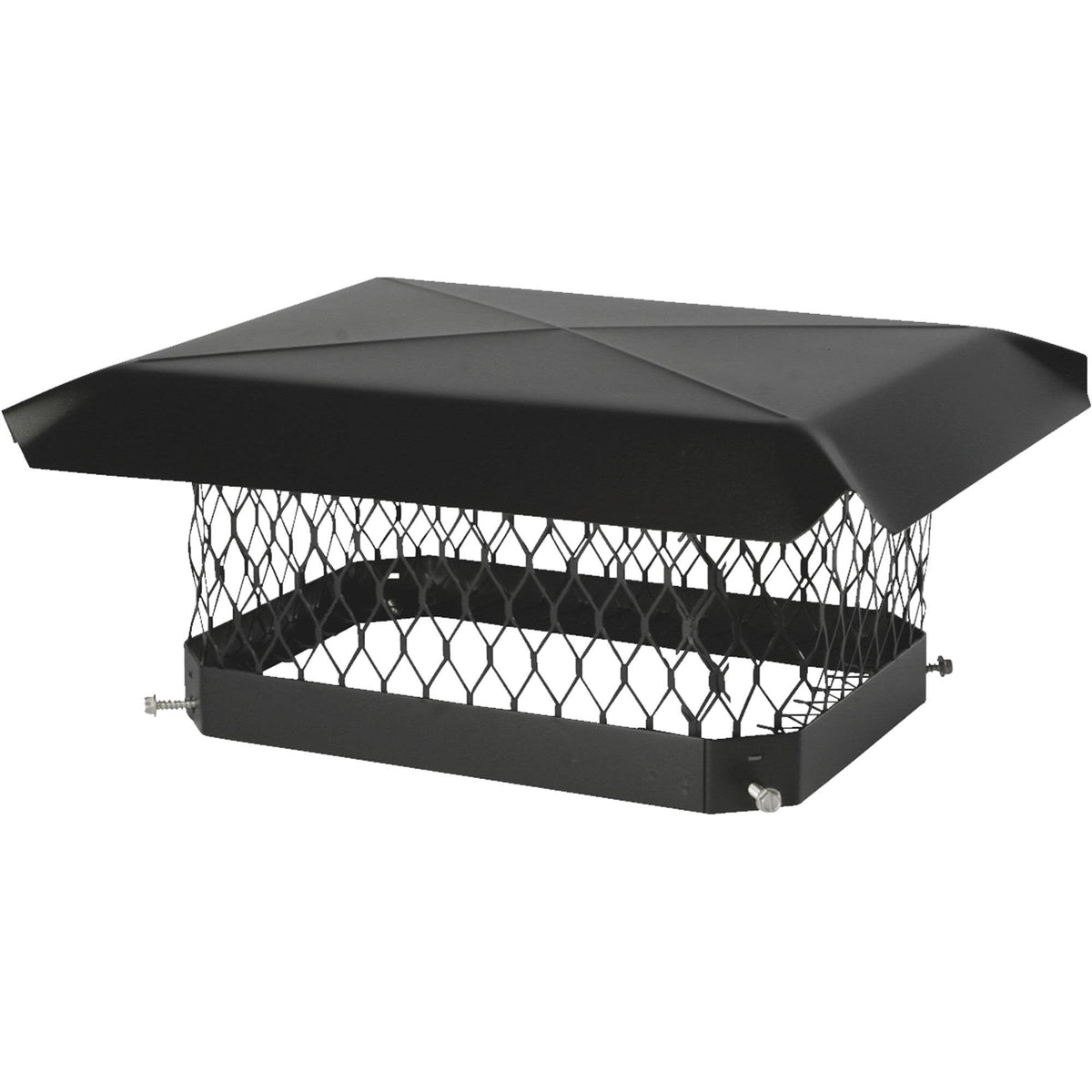 Black Galvanized Steel Chimney Cap T855917