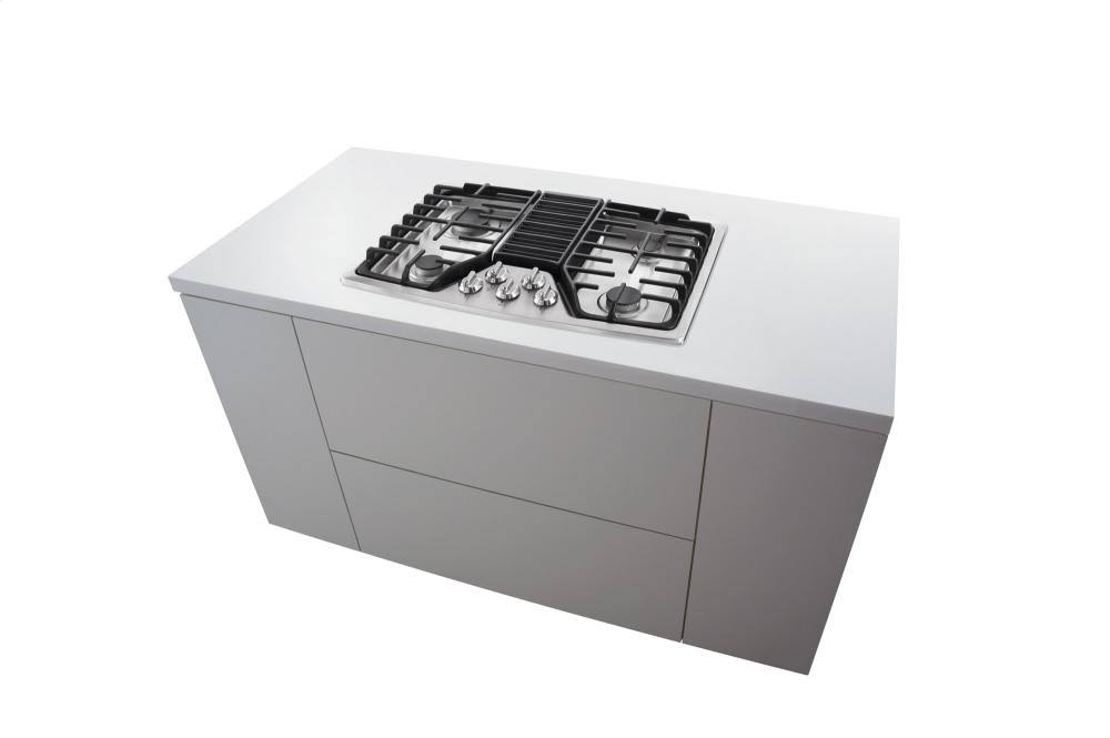 30x22 Gas Downdraft Cooktop Stainless Steel U1260
