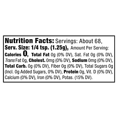 Sodium-Free Salt Substitute, 3oz Shaker Bottle O18270