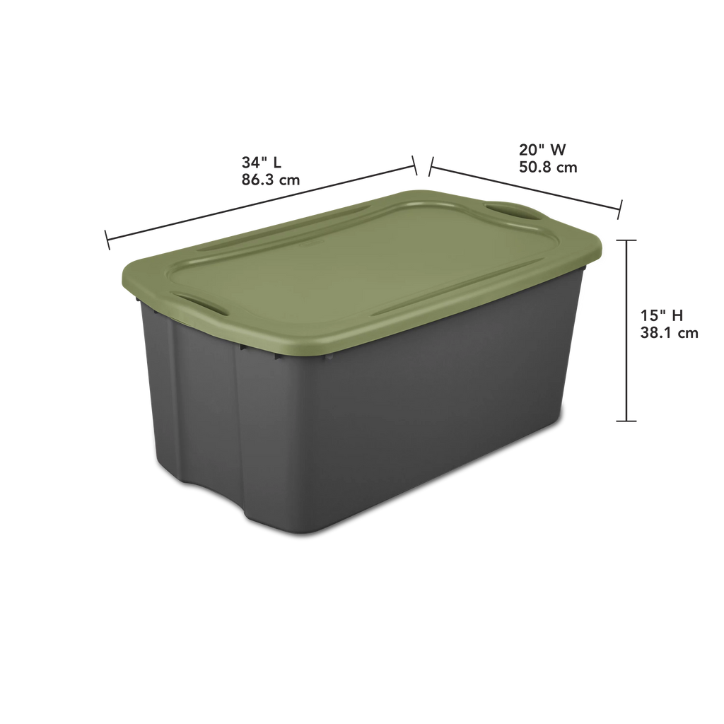 30 Gal. Plastic Storage Bin Set of 4 B8690