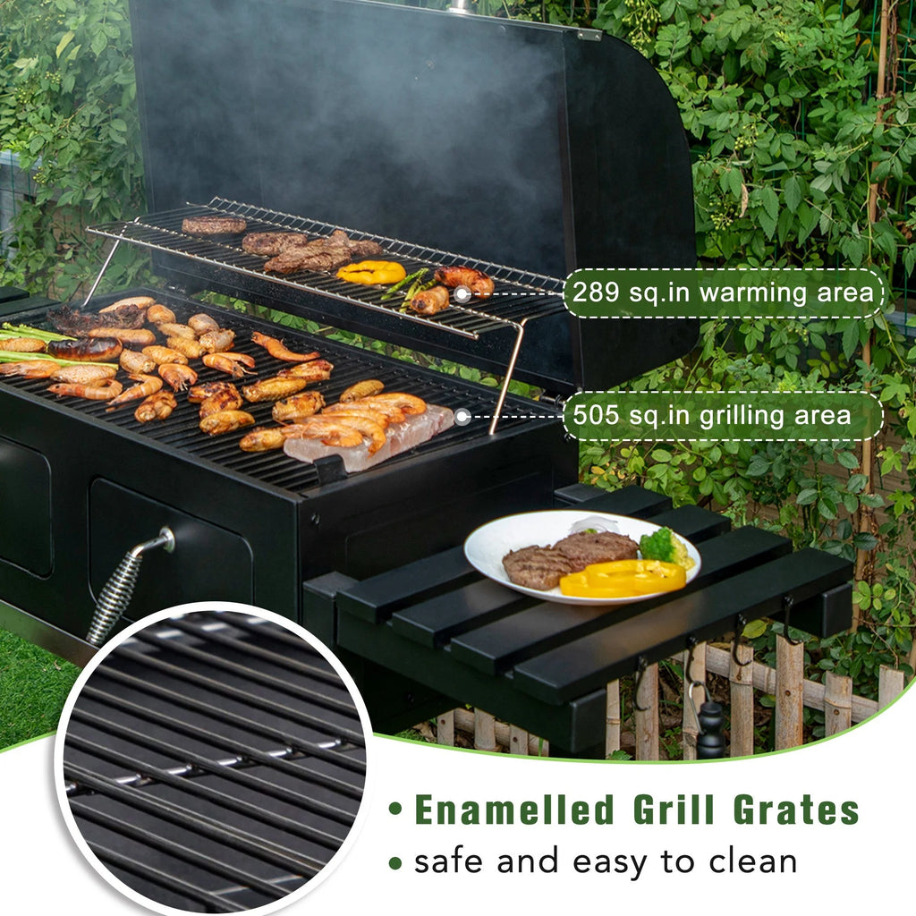 34-inch Portable Charcoal BBQ Grill X7744