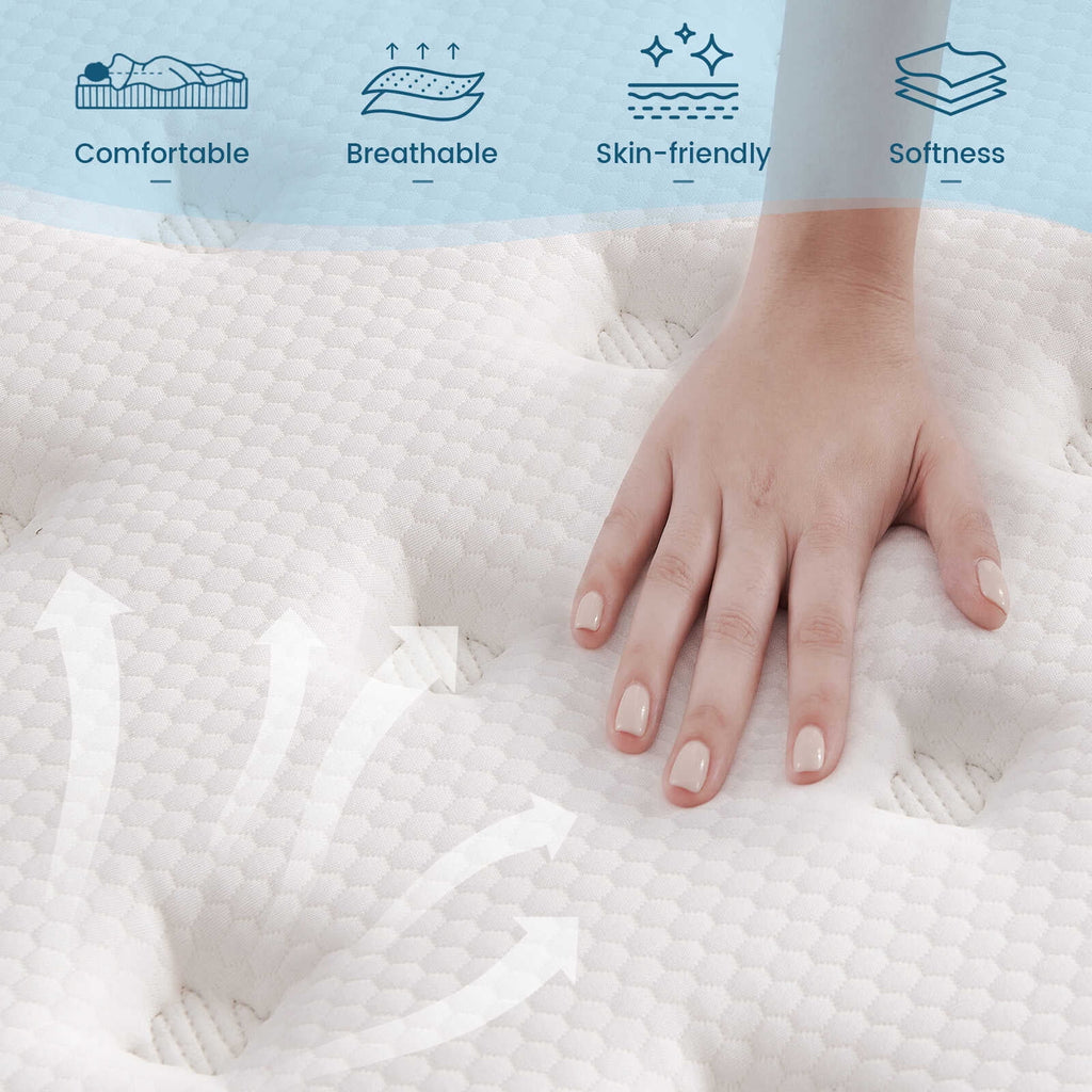 Queen 12 Inch Hybrid Memory Foam Mattress I60764
