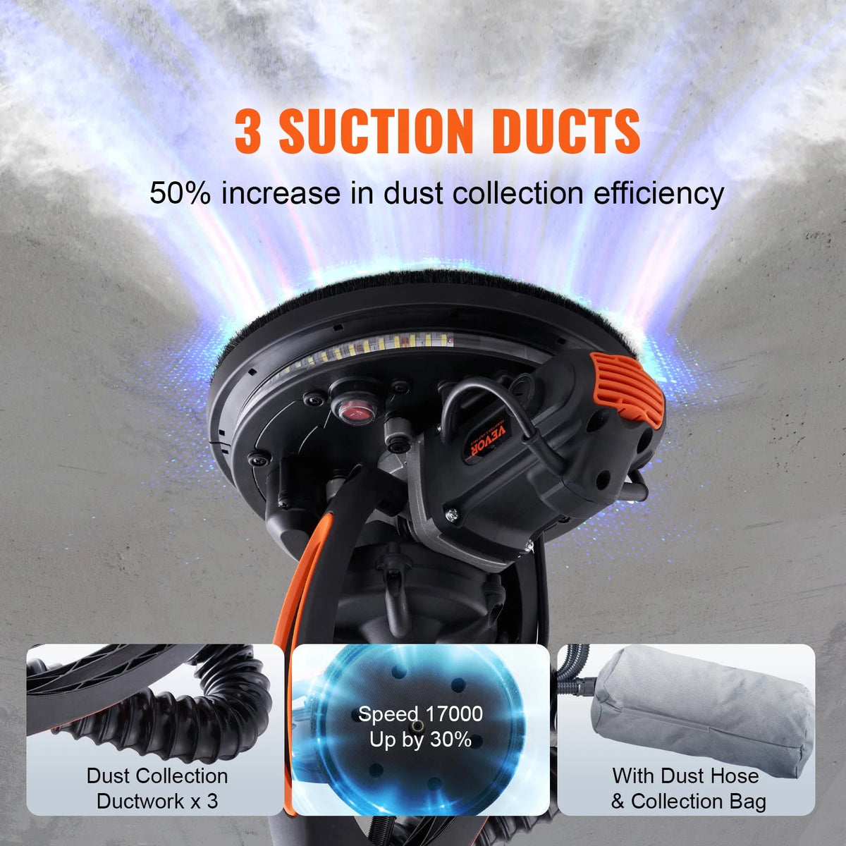 900W Variable Speed Drywall Sander Z92607