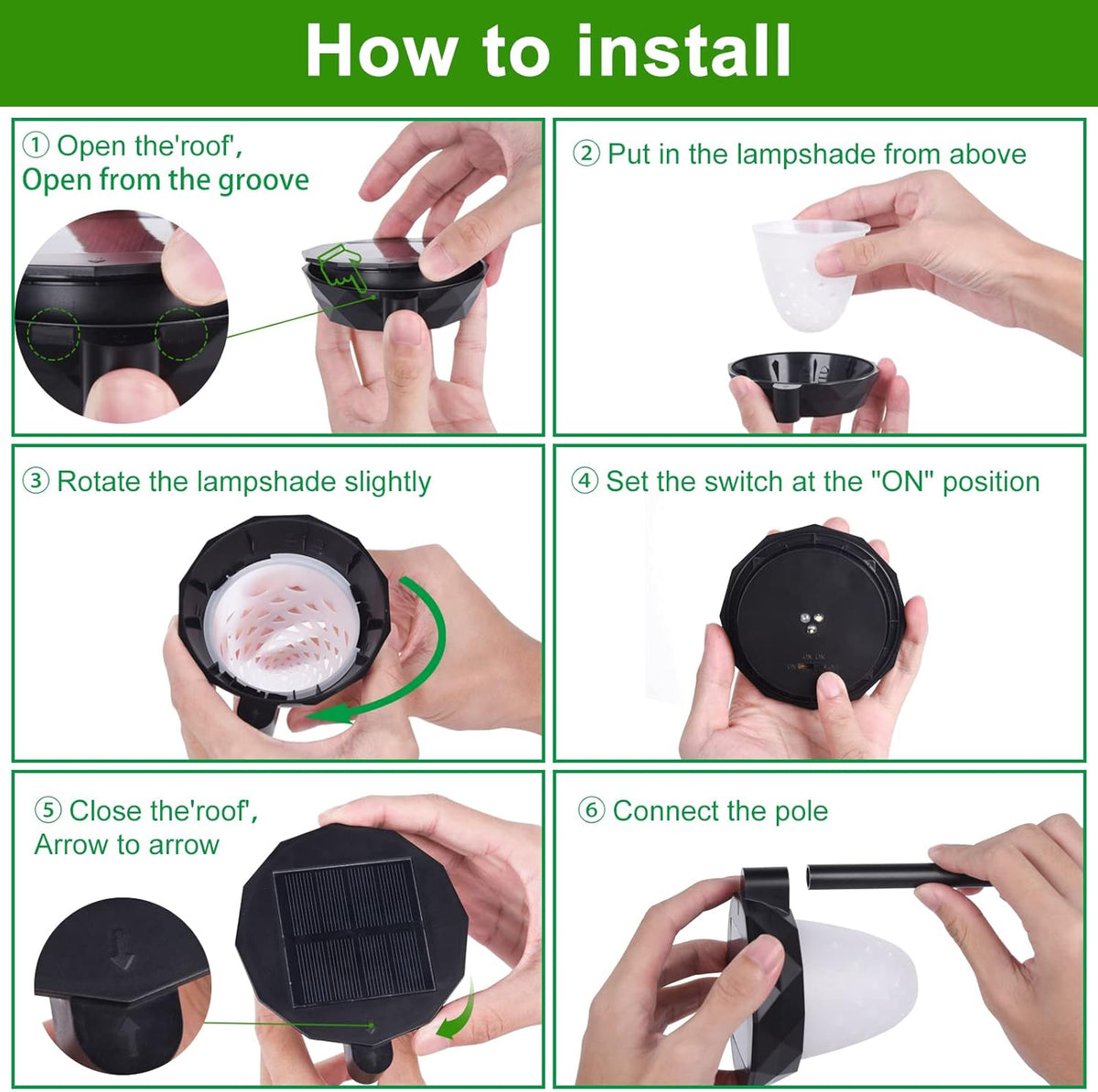 Solar Pathway Lights Outdoor 8 Pack M98547