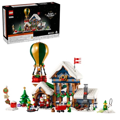 LEGO Icons Santa's Post Office Building Set with Santa Minifigure and 4 Elves Minifigures E4273