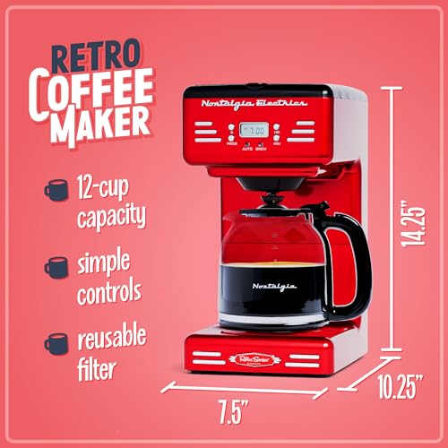 12-Cup Programmable Coffee Maker With LED Display, Aqua G492240
