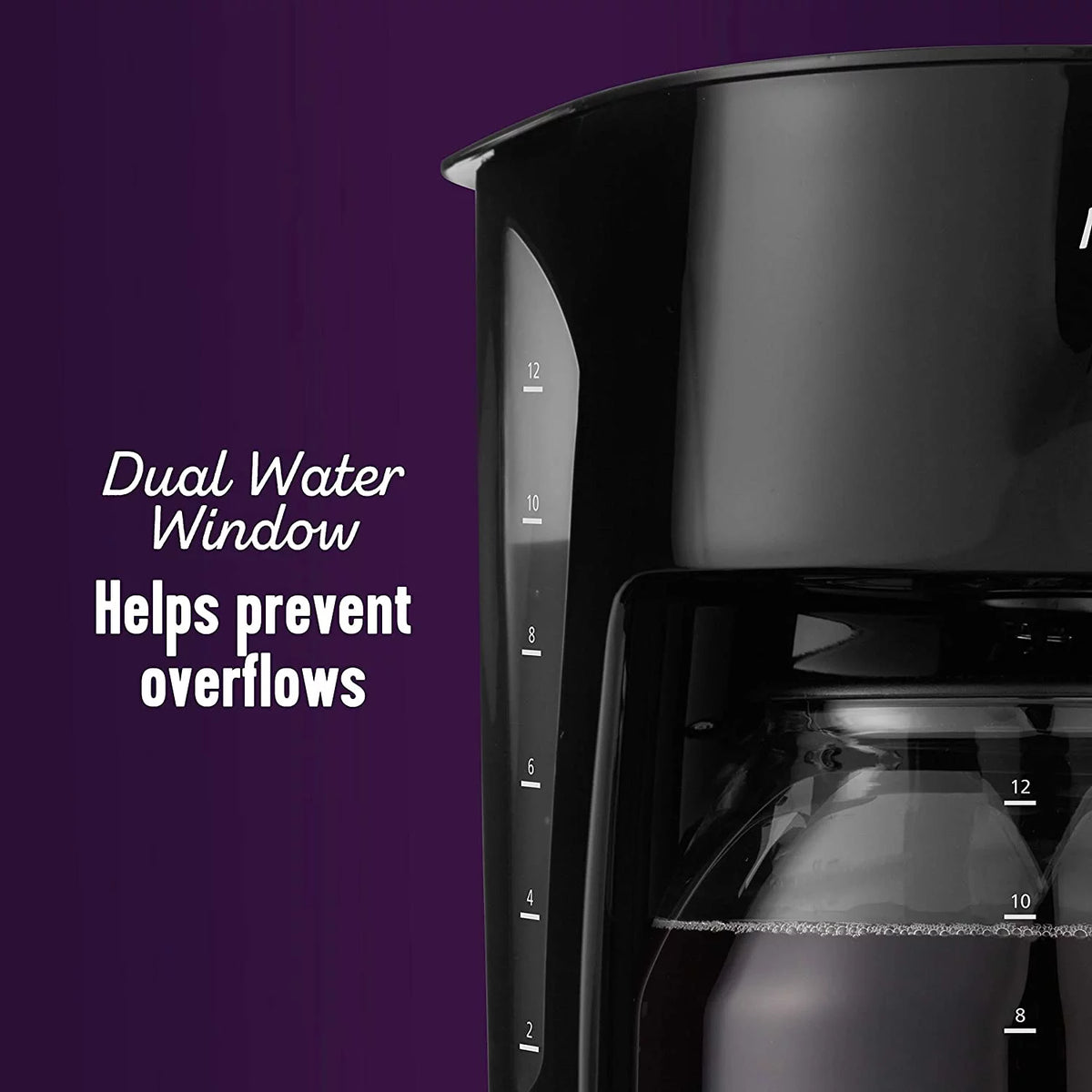 12-Cup Black Coffee Maker E1064