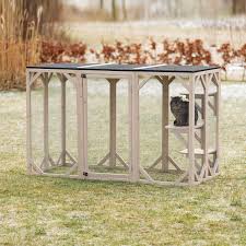 Wooden Cattery Grey Y481