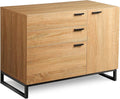 3 Drawer Wood Dresser with Side Door W36092