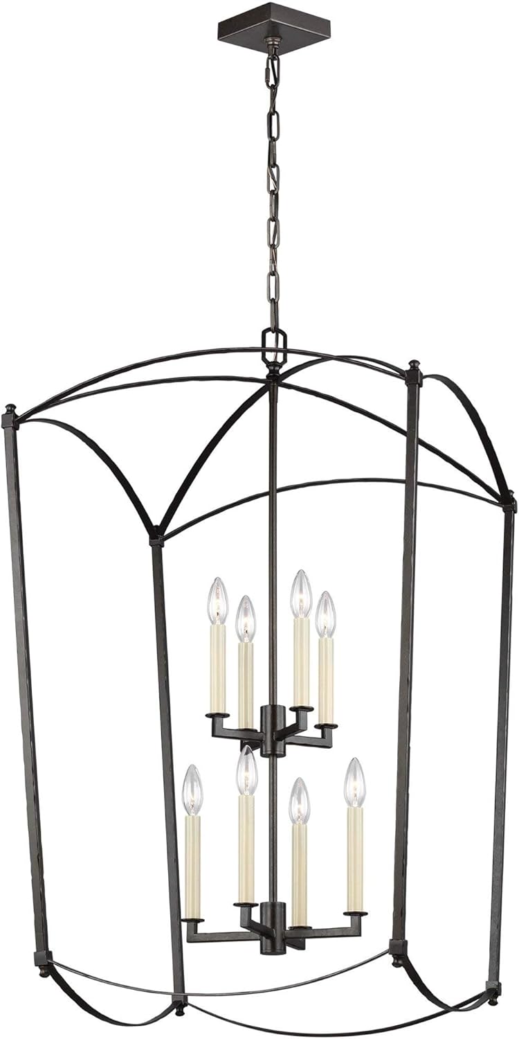5-Light Antique Guild Linear Chandelier J2809
