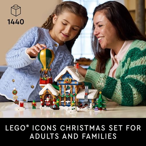 LEGO Icons Santa's Post Office Building Set with Santa Minifigure and 4 Elves Minifigures E4273