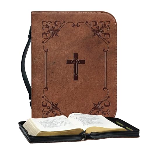 Portable Leather Bible Book Bag with Handle N192937