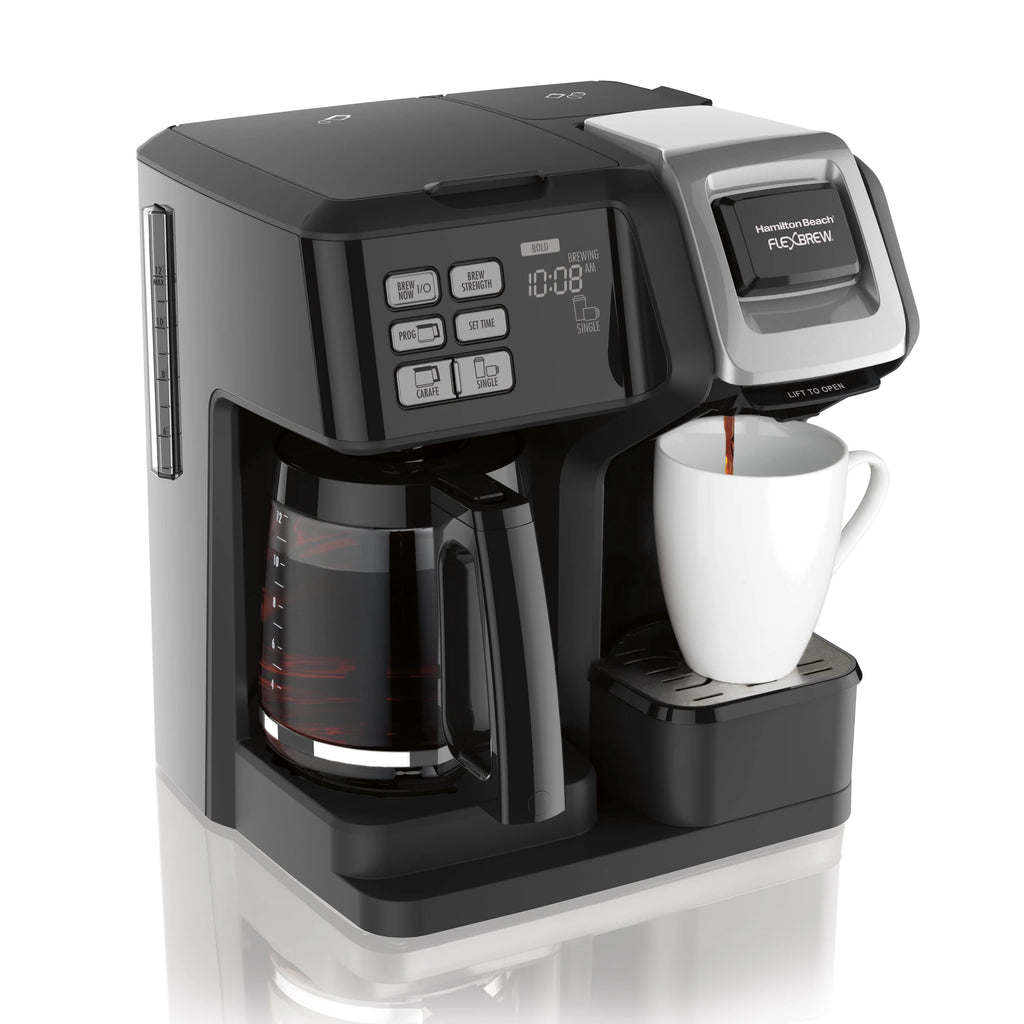 Black & Silver Single-Serve Coffee Maker A97726