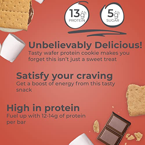 S'Mores Protein Wafer Bars, 1.4 Ounce (12 Count) L3440