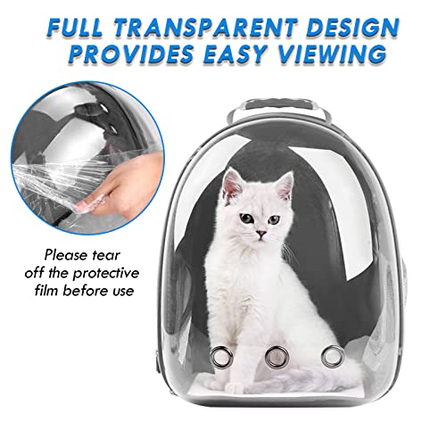 Black Expandable Cat Carrier Backpack B365