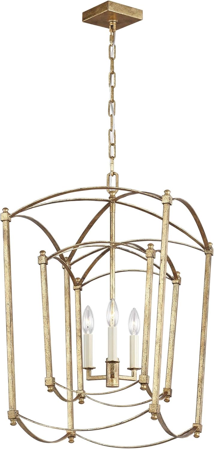 5-Light Antique Guild Linear Chandelier J2809