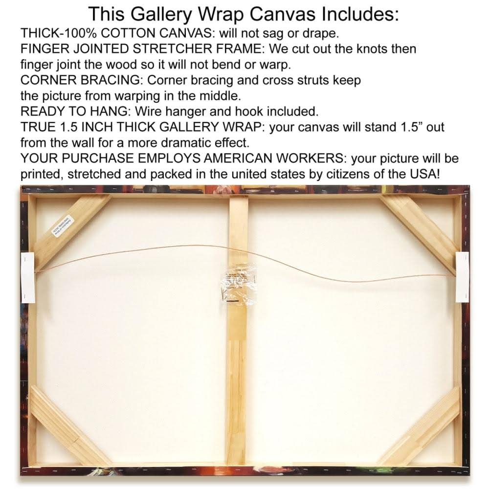 Cat Angel with Music Wings Giclee Print on Gallery Wrap Canvas U80655