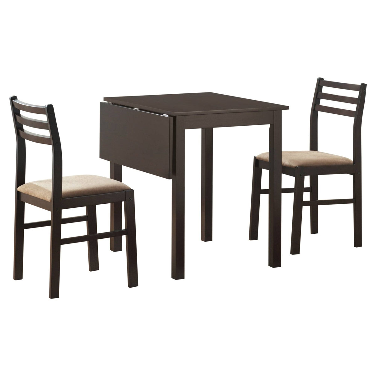 Cappuccino 3 Piece Drop Leaf Dining Set E258655