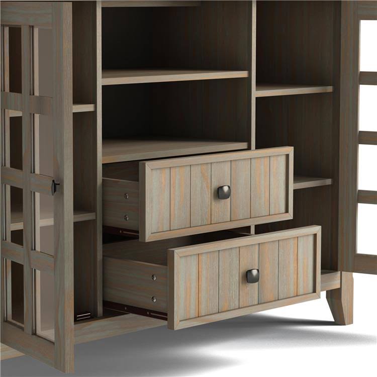 Solid Wood TV Media Stand W521